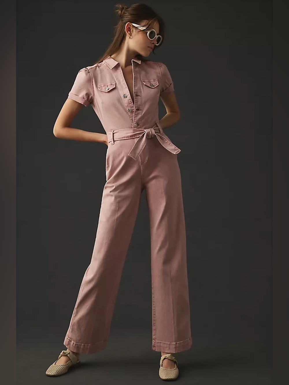PAIGE| ‘Anessa’ Wide Leg Utility Cargo Jumpsuit